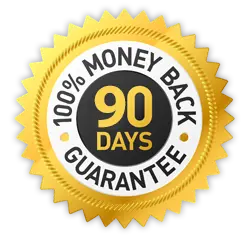 Pulmo Balance 90-day money-back guarantee badge